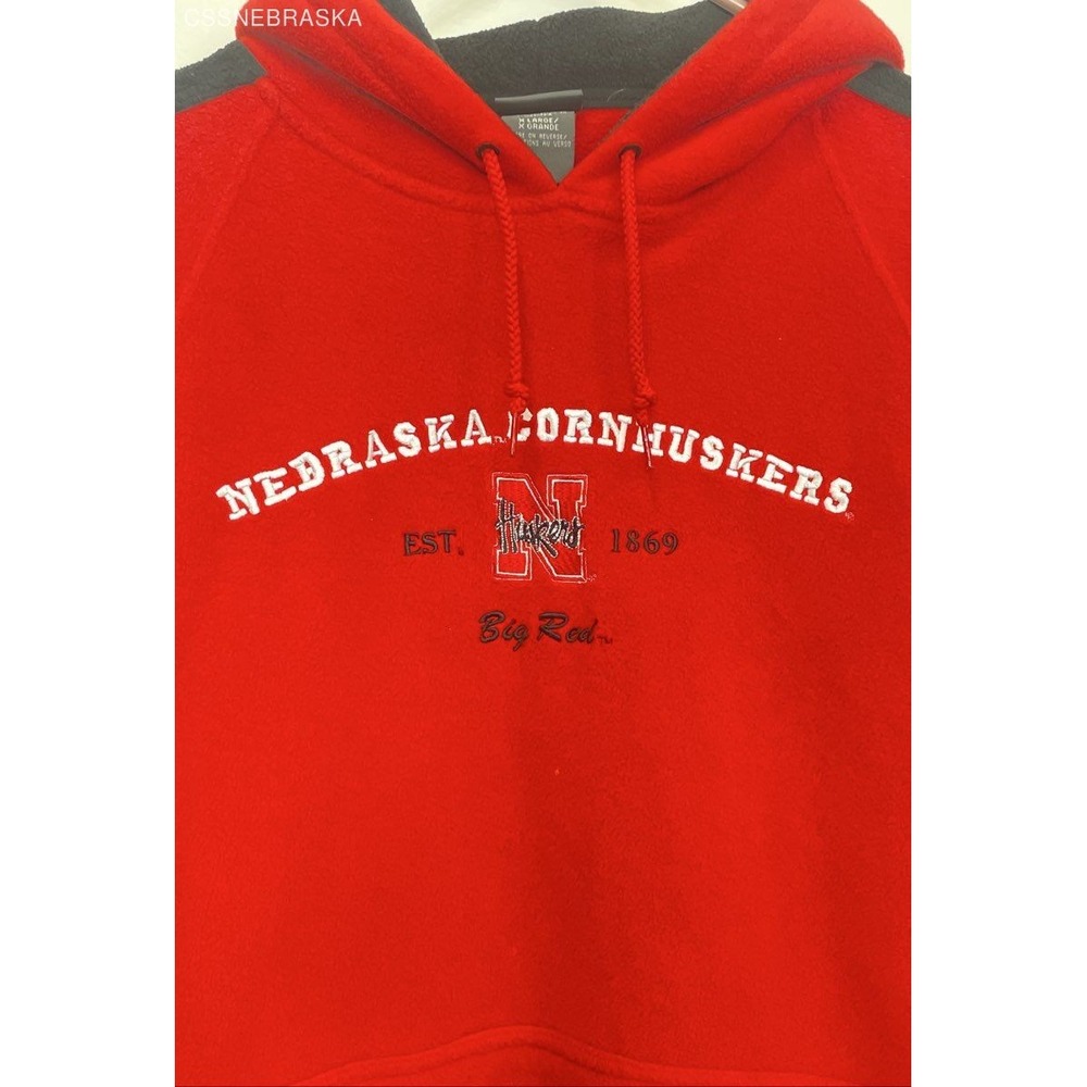 Pro edge‎ Red Men's Nebraska Cornhuskers fleece hoodie - Size XL - Picture 2 of 5